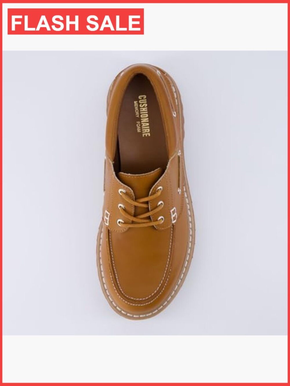 Chunky Boat Loafer - Memory Foam, Wide Widths, Premium Vegan Leather, 1.5in Heel - Picture 6 of 7